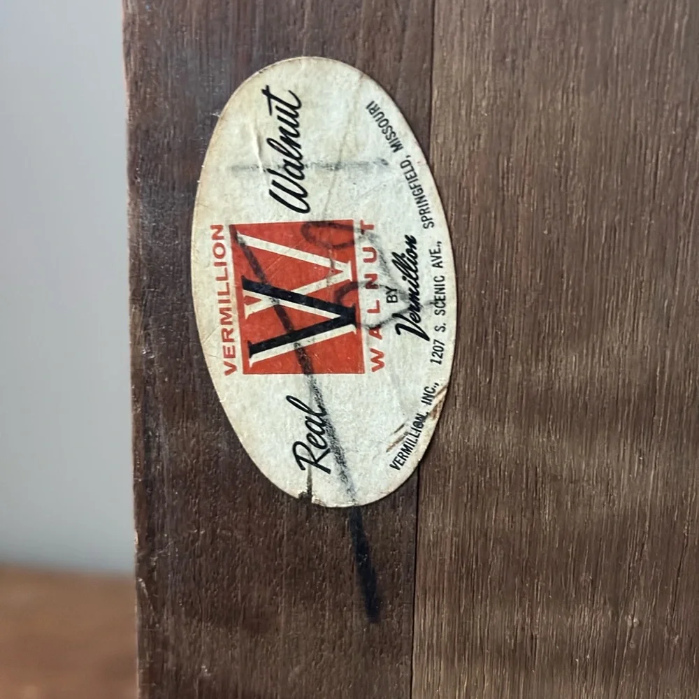 Wooden Wine Rack Mid Century Modern Walnut Wood Bottle Holder - Vermillion